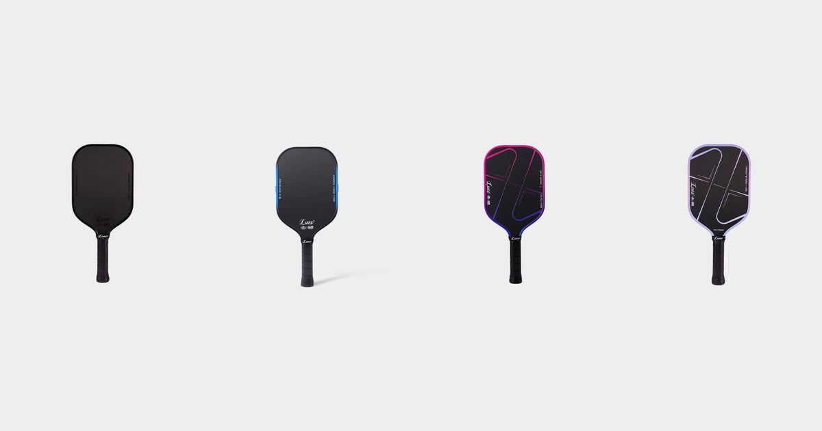 The Luzz Pro 4 paddle lineup — Cannon, Blade2, Inferno, Tornazo