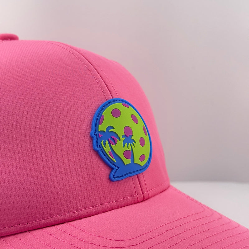 S&D Court Hat — Pickled Pink — logo zoom view