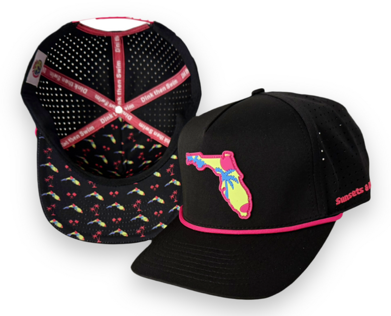 Ultra Performance Hat in Florida Night — front view with rubber patch